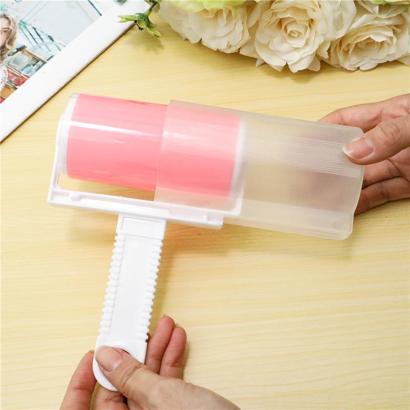 Cây Lăn Bụi Gel Silicon Có Nắp Đậy Tái Sử Dụng Nhiều Lần