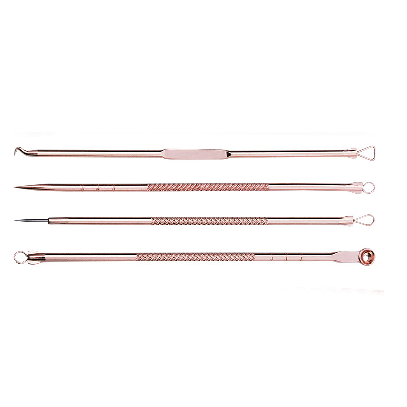 Set 4 dụng cụ nặn mụn đầu đen thép không gỉ tiện lợi