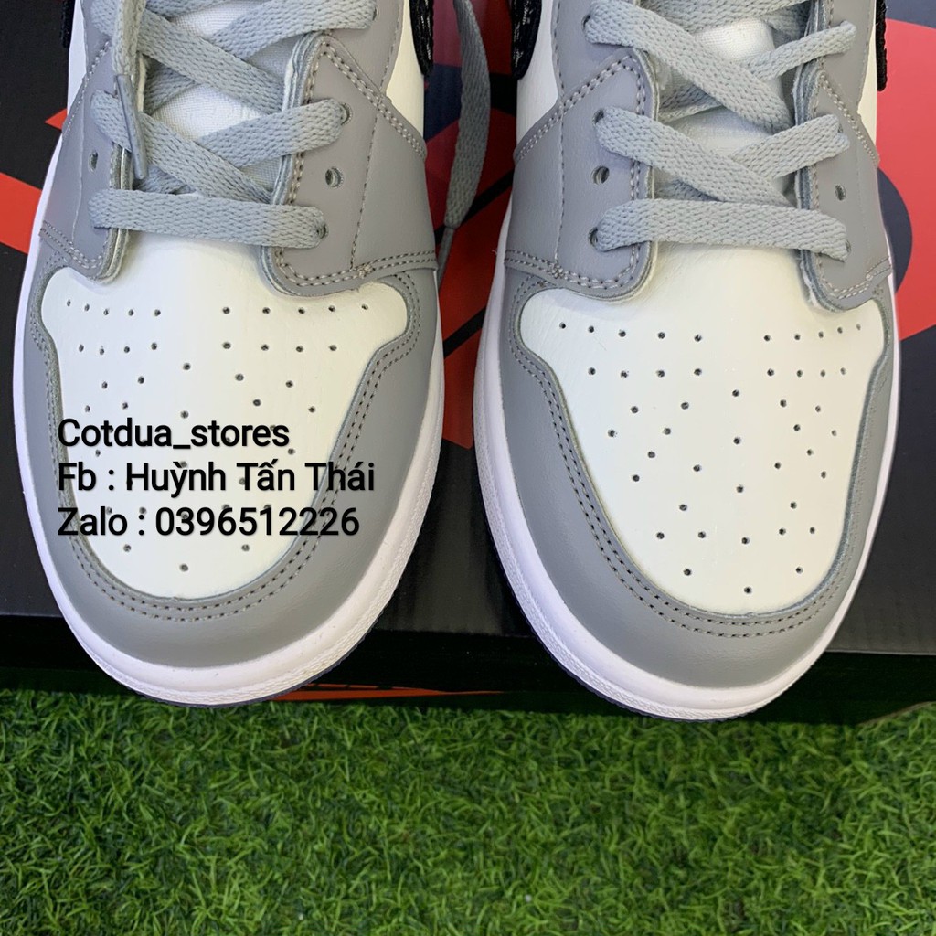 Giầy n,ike jordan cổ cao xám x d.ior chuẩn 1:1 chất lượng (full phụ kiện + free ship) | BigBuy360 - bigbuy360.vn