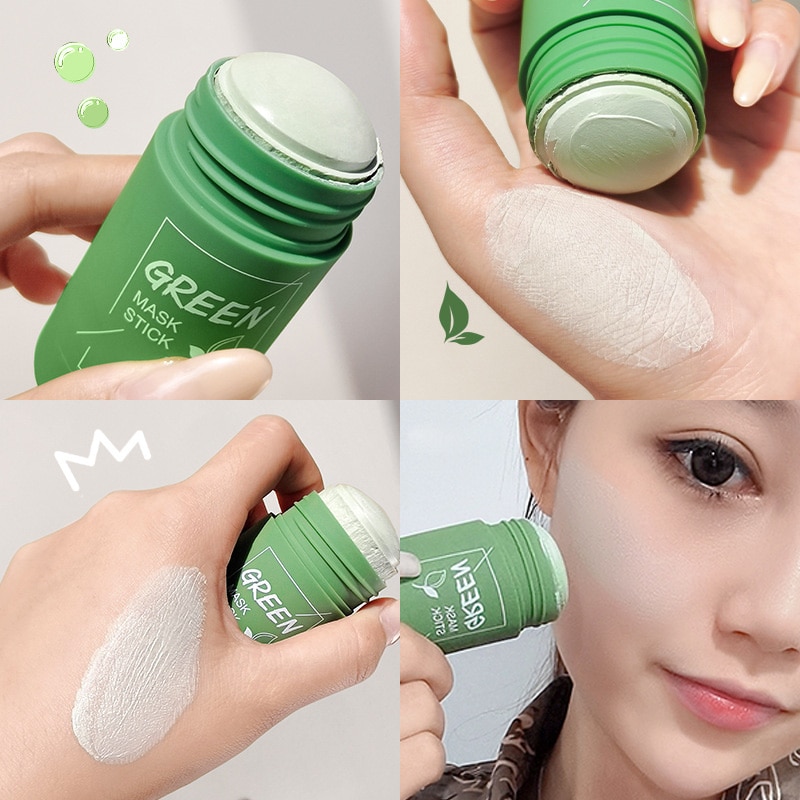[Hàng mới về] Thỏi mặt nạ bùn trà xanh loại bỏ mụn đầu đen kiềm dầu se khít lỗ chân lông hiệu quả