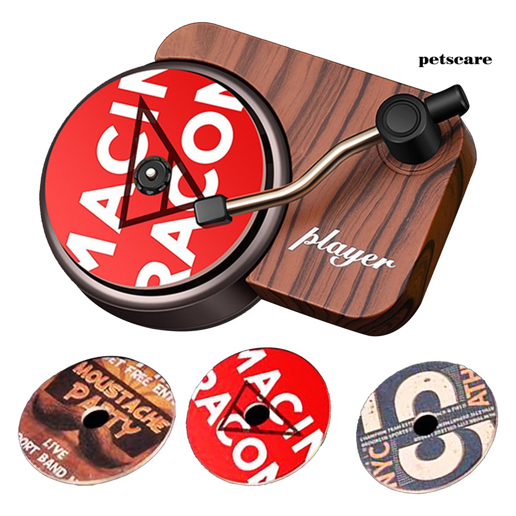 Dụng cụ khuếch tán hương thơm gắn trên ô tô hình máy hát đĩa than cổ điển