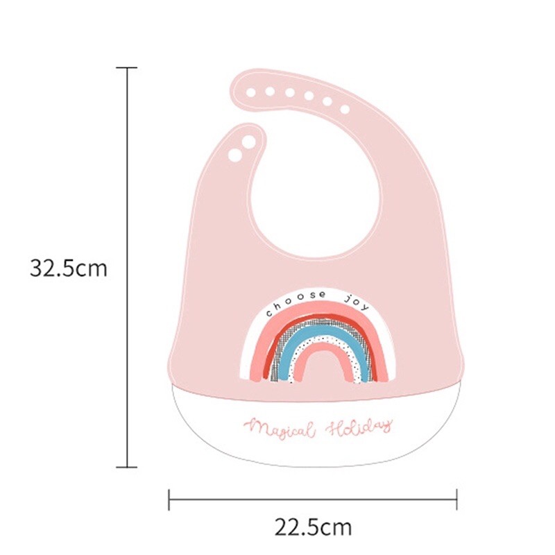 Yếm Ăn Dặm Silicon Có Máng Siêu Mềm An Toàn Cho Bé