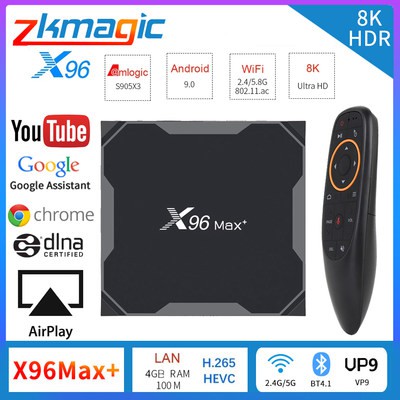 Android 9.0 Smart TV BOX X96 MAX Plus 4GB 64GB 32GB Amlogic