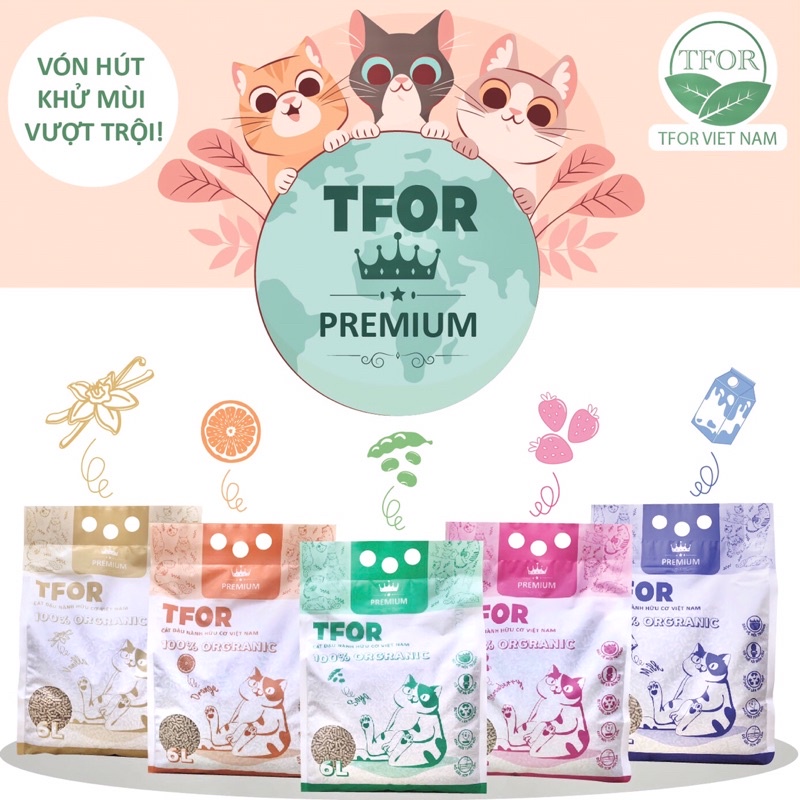CÁT ĐẬU NÀNH TFOR PREMIUM 6L