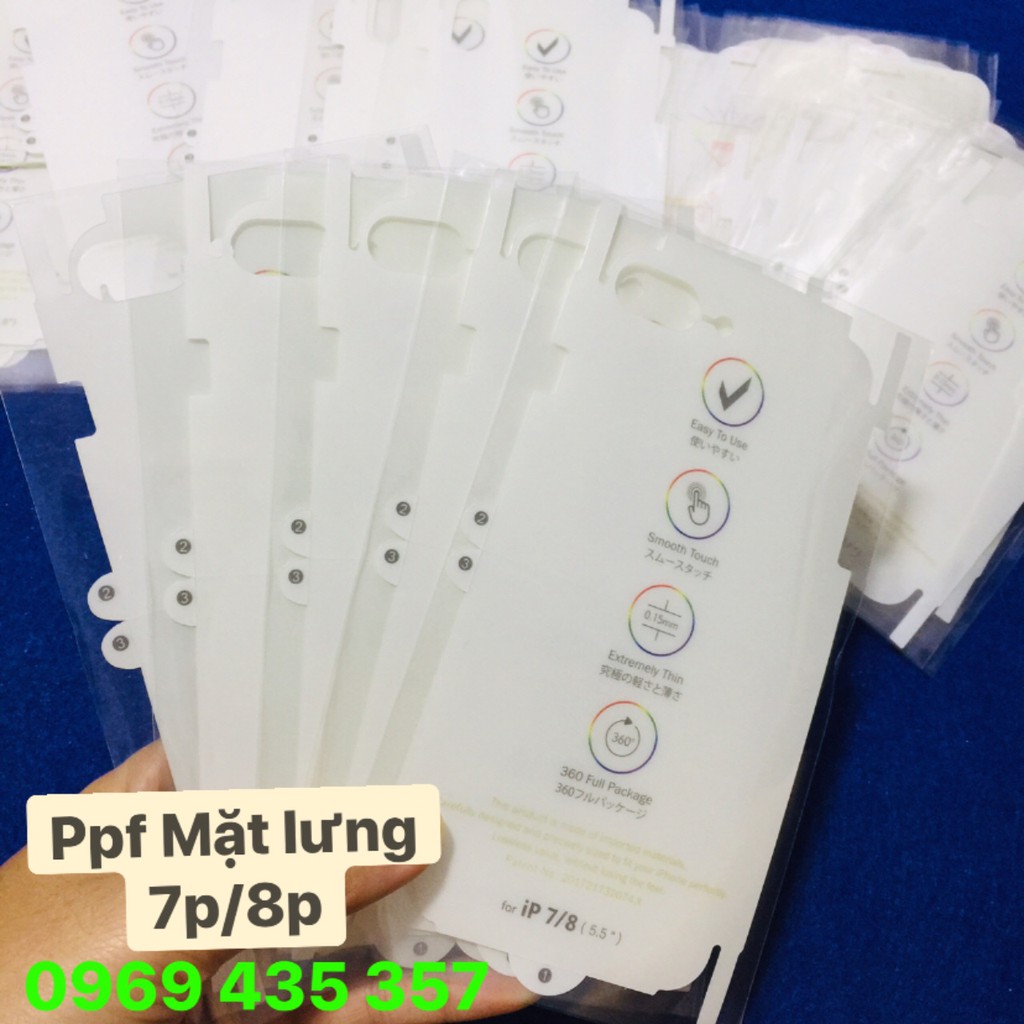 Miếng dán PPF mặt sau ip 7plus/8plus