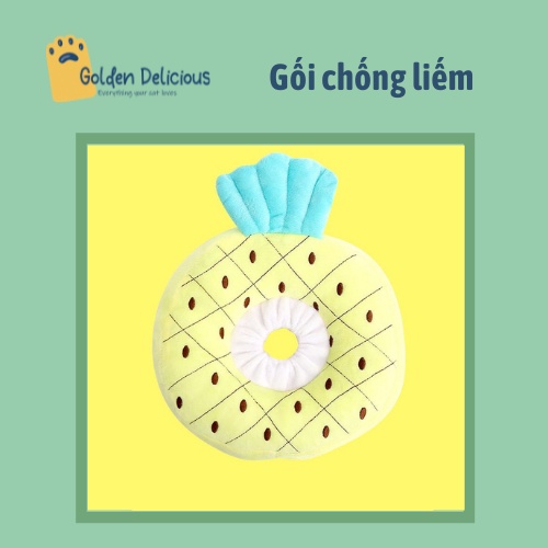 Gối Chống Liếm Hình Hoa Quả Dễ Thương Cho Chó Mèo - Thích Hợp Chó Mèo Dưới 4KG