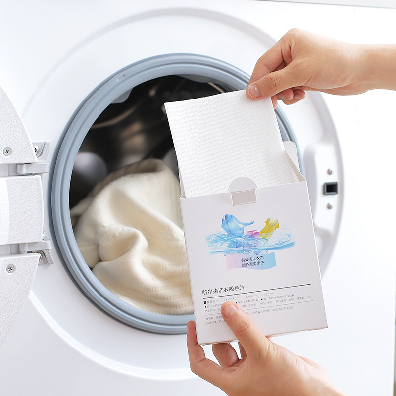 Hộp giấy thấm hút màu sắc hỗn hợp chống nhuộm cho máy giặt