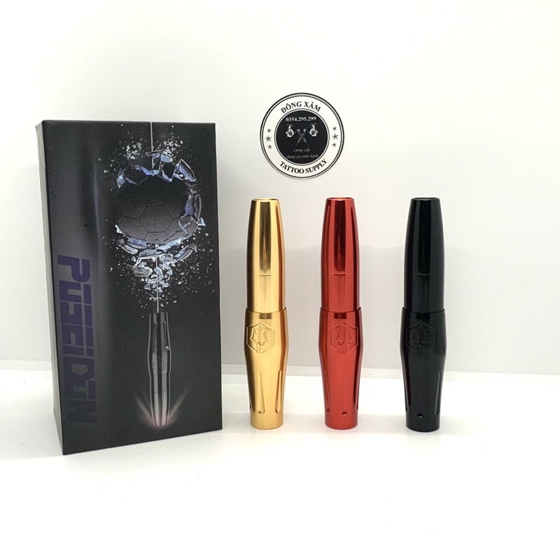 Máy xăm hình dạng bút Poseidon mini mô tơ thuỵ sỹ