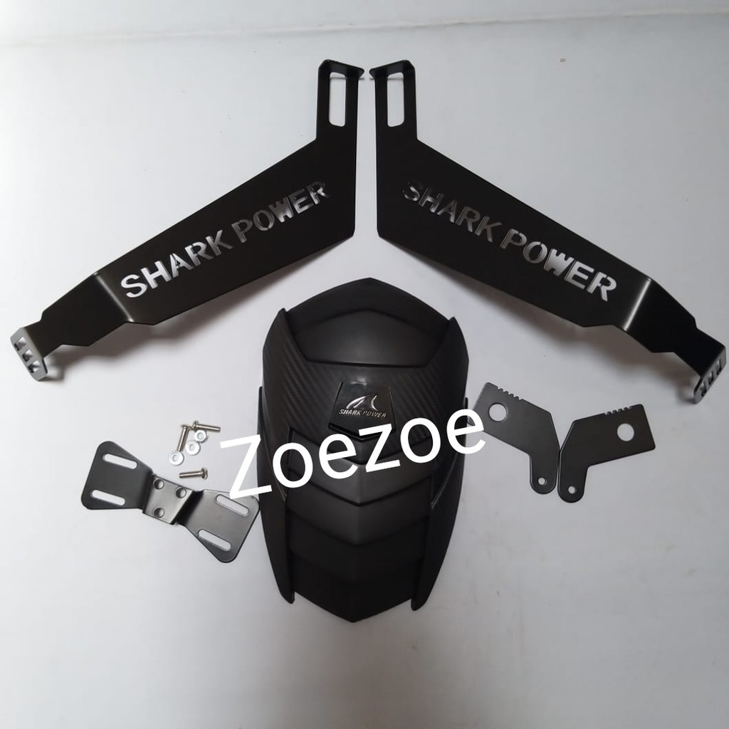 Tấm Chắn Bùn Chuyên Dụng Cho Xe Mô Tô Ninja Z250 Shark Giá Đỡ