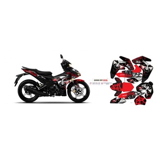 Tem trùm exciter 155 FREESHIP đỏ đen dracula