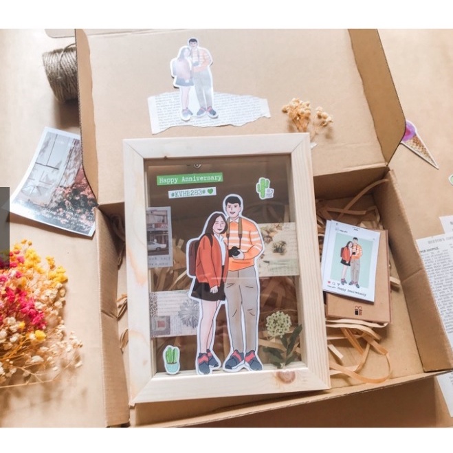 Khung ảnh quà tặng sinh nhật, qua tặng bạn trai, bạn gái, gia đình hanmade