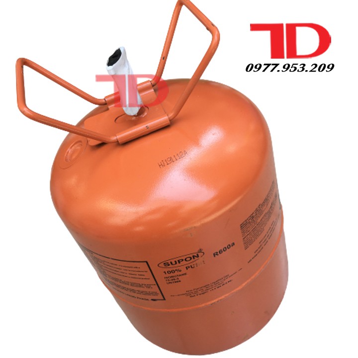 Môi chất lạnh tủ lạnh R600A 6.5KG SUPON, ga lạnh R600A