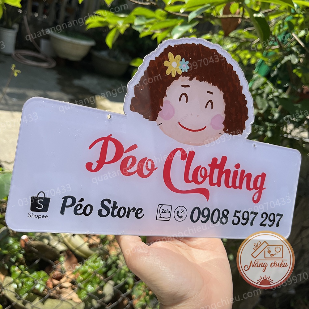 Bảng hiệu shop bán hàng online, đạo cụ chụp ảnh sản phẩm, bảng hiệu đẹp và sang chảnh