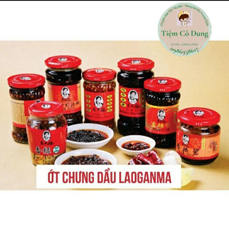 Ớt chưng dầu Laoganma (tàu xì) đủ vị siêu ngon