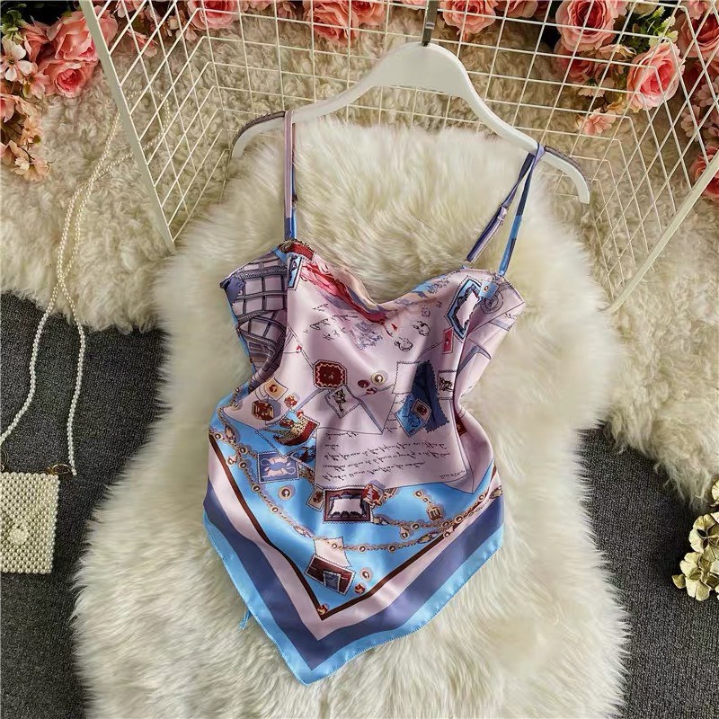 🔴Áo Yếm Nữ 2 Dây Họa Tiết , Áo yếm Hai Dây Lụa Cao Cấp 2 lơp Chuẩn DángTừ 38kg - 63kg tại LYC-STORE | BigBuy360 - bigbuy360.vn