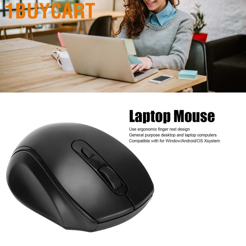 Chuột không dây thông minh 2.4g với đầu nhận usb cho máy tính bàn