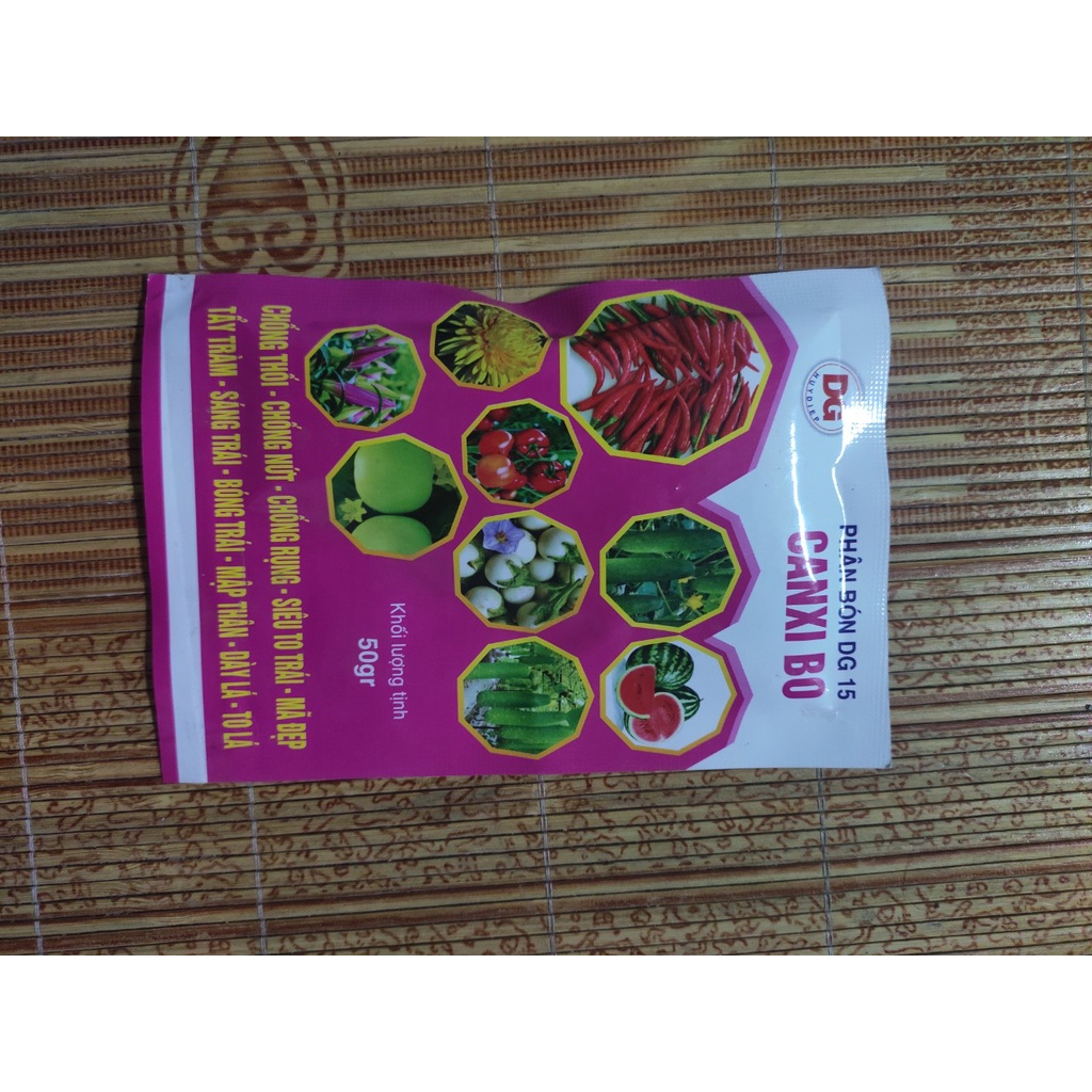Phân bón DG15 CANXI BO chốn thối, chống nứt, chống rụng, siêu to trái, mã đẹp, tẩy tràm, sáng trái, bóng trái...
