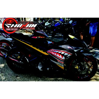 Tem trùm nhám cá mập đen  cho Exciter 150