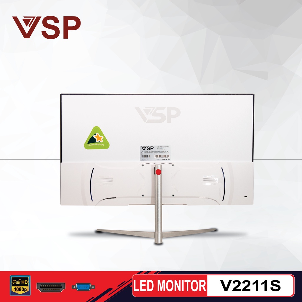 Màn hình Led Gaming VSP V2211S Trắng (75Hz/Full HD/TFT - HVA/VGA/HDMI)