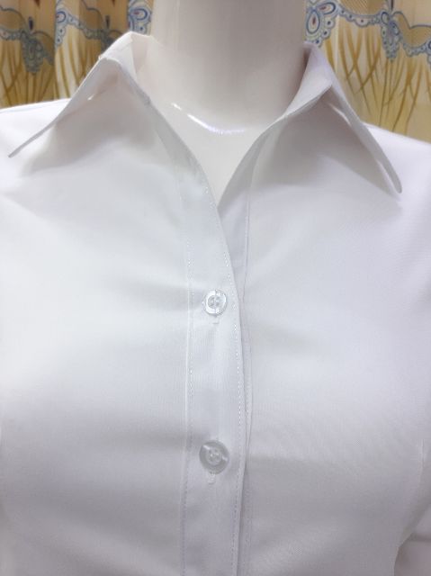 Áo sơ mi nữ màu trắng ngắn tay cao cấp form nhỏ vải kate ý đẹp ít nhăn giãn nhẹ ĐƯỢC ĐỔI TRẢ THOẢI MÁI MÃ SMTTN01 | BigBuy360 - bigbuy360.vn