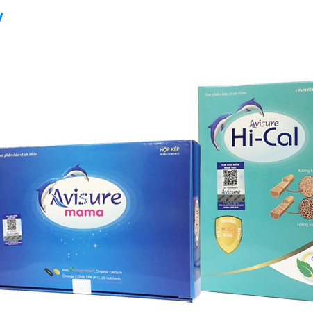 Combo Avisure Mama và Avisure Hi-cal - Bổ sung DHA, EPA, Canxi, Vitamin và khoáng chất cần thiết cho phụ nữ mang thai