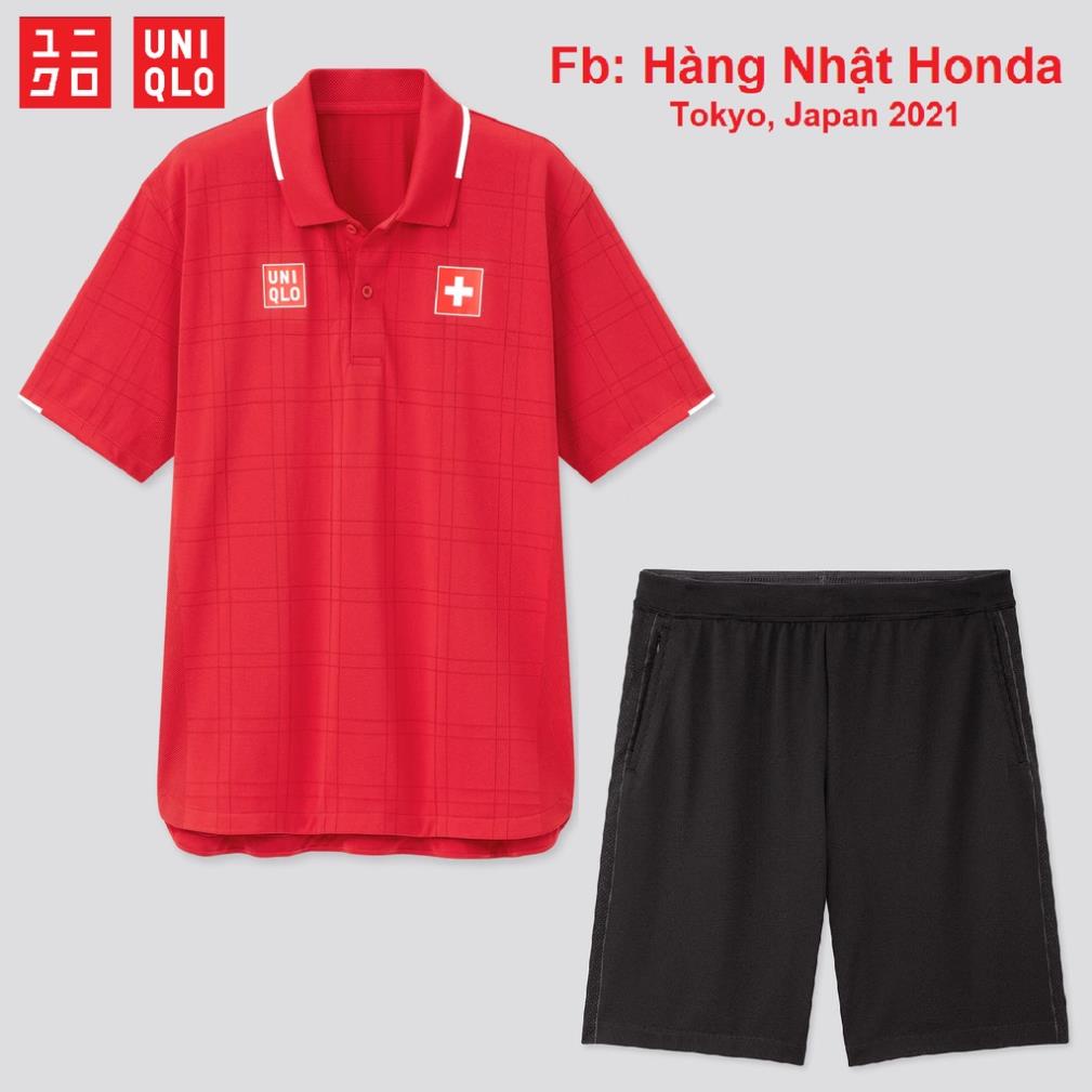 [Auth Uniqlo] Quần áo thể thao Tennis Uniqlo Federer - Giải Olympic Tokyo 2021 