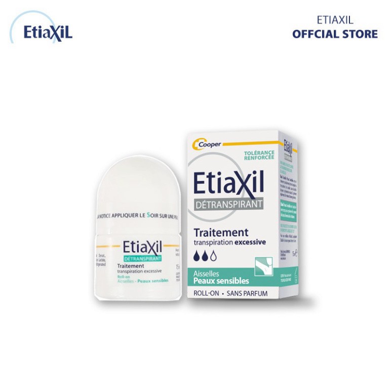 [CHÍNH HÃNG] Etiaxil Lăn Khử Mùi Dành Cho Da Nhạy Cảm Détranspirant Aisselles Peaux Sensibles [Màu Xanh]