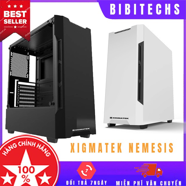 [Chính hãng] Vỏ case xigmatek Nemesis ⚡ Freeship ⚡ case máy tính gaming ATX, kính cường lực - BiBi