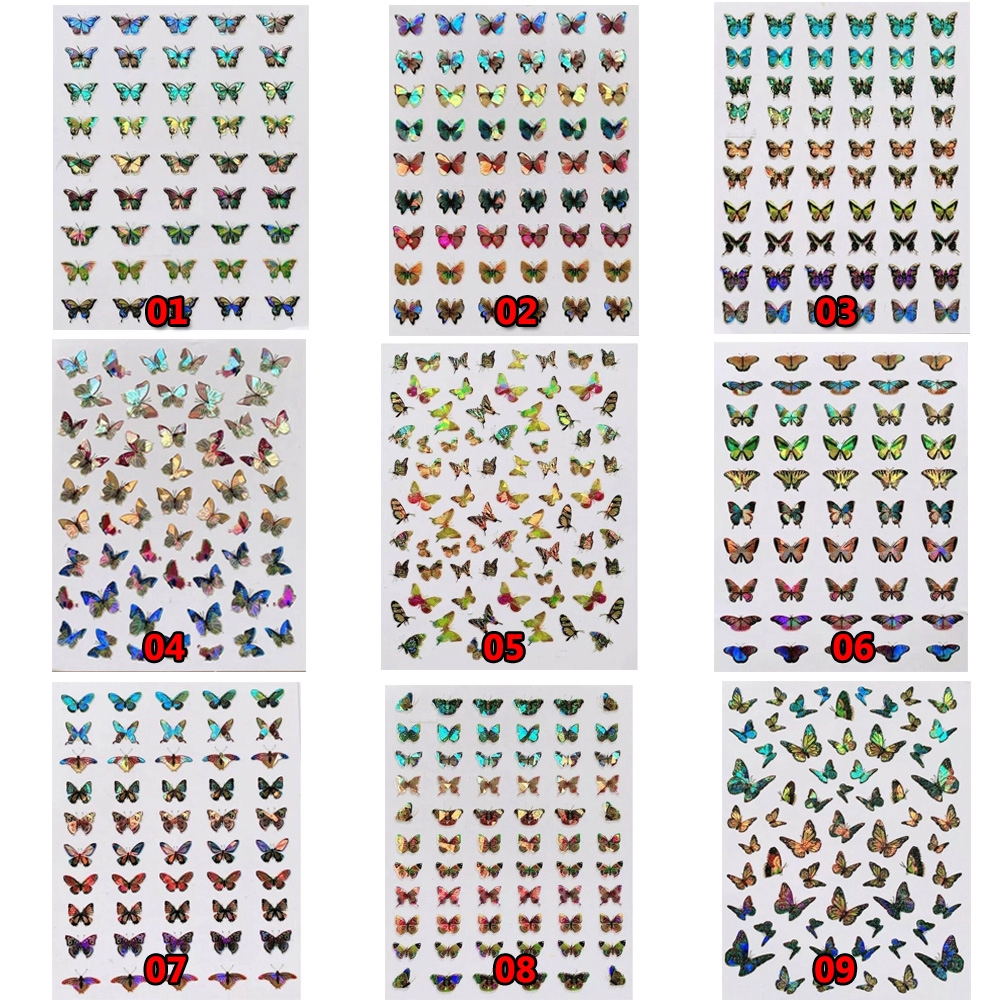 [Hàng mới về] Nhãn dán trang trí móng tay nhiều họa tiết