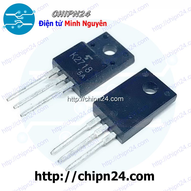 [1 CON] Mosfet K2718 TO-220 2.5A 900V Kênh N (2SK2718 2718)