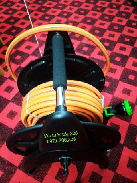 Bộ Rulo tay quay vòi vườn tưới cây dài 50 mét Aquamate cao cấp