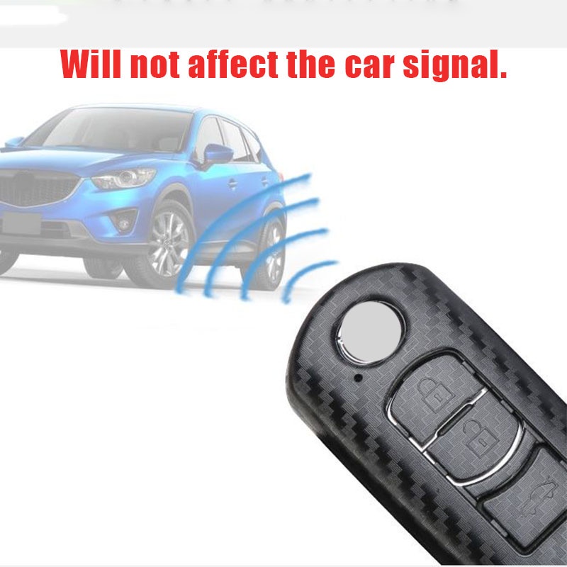 Vỏ Bọc Chìa Khóa Thông Minh Bằng Sợi carbon Cho Mazda CX-5 CX-7 CX-3 CX-9 MX Mazda3 mazda6 Phù Hợp Vỏ Bảo Vệ Chìa Khóa Xe Hơi Mazda cx-4cx-5cx-7cx-9cx-3 Atez 3 8 bao chìa khoá mazda 3 2017 bọc chìa khoá