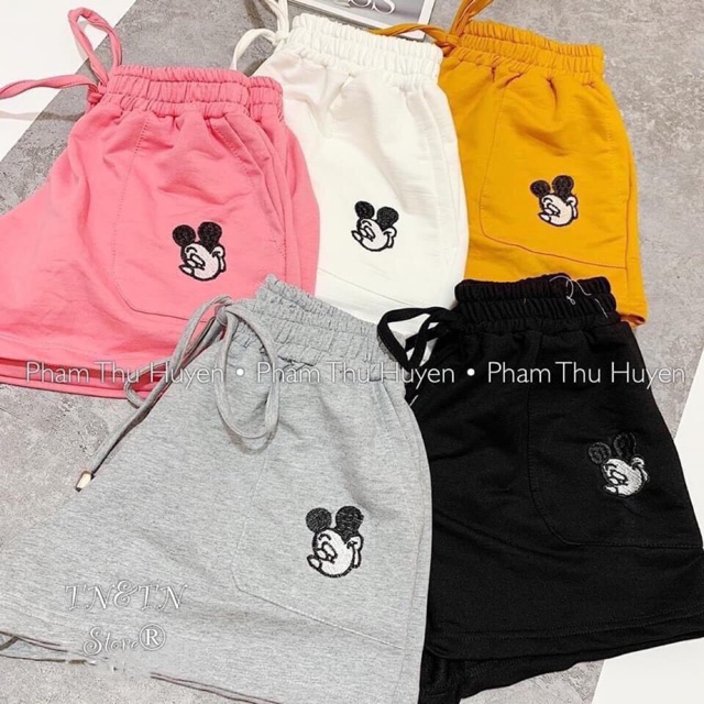 [Mã FAMAYWA giảm 10K đơn 50K] Quần đùi nữ chuột mk Freesize dưới 55kg- Carotshop