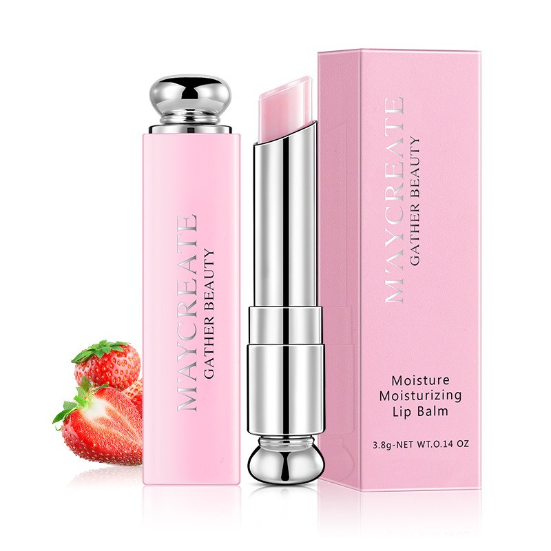 Son dưỡng môi đổi màu Strawberry Lemon Moisturizing Lip Mask0 giảm sắc tố cho môi thâm