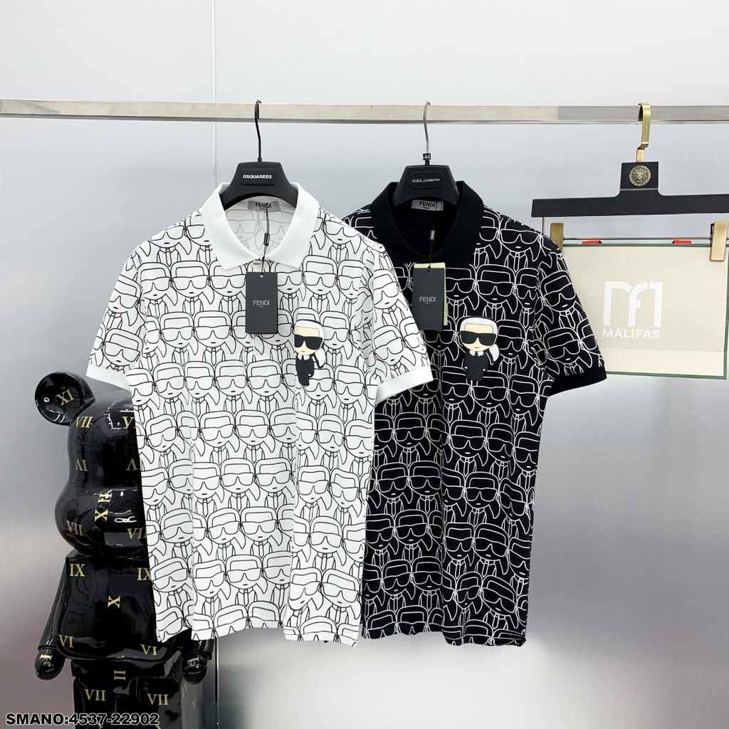Áo thun nam ngắn tay cổ polo cao cấp in 3D vải cotton co giãn thoải mái, thấm hút mồ hôi form regular VBSHOP053