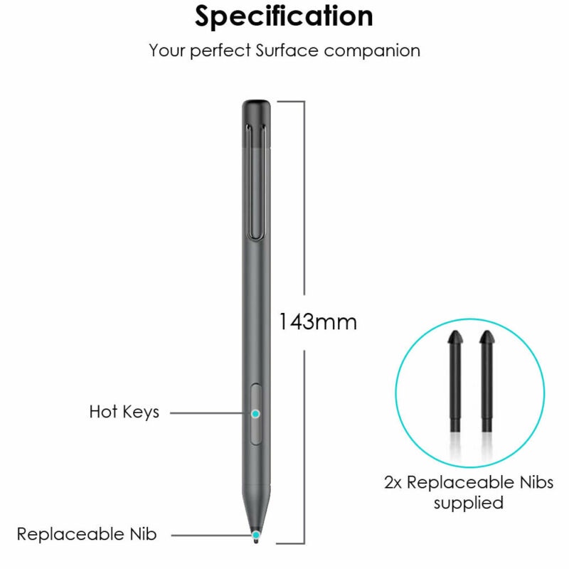 Stylus Pen For Microsoft Surface Pro 3/4/5/6/7/8/X Go 2/3 Book Latpop Studio