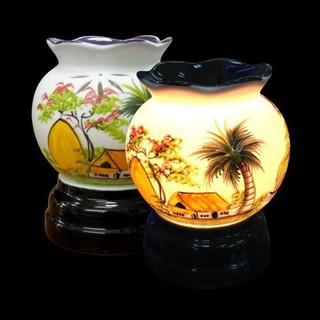 Đèn xông tinh dầu hình tròn