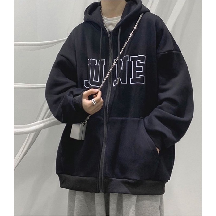 Áo khoác hoodie nỉ nam nữ unisex form rộng - ÁO KHOÁC NỈ phong cách ulzzang trẻ trung