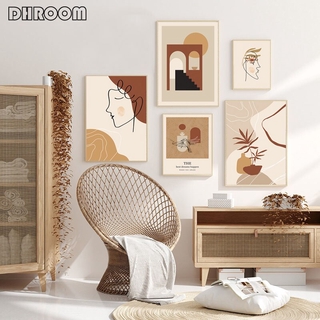 Tranh Canvas Họa Tiết Hình Học Trừu Tượng Trang Trí Nội Thất