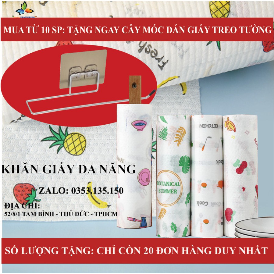 Bộ Sản Phẩm Giấy Lau Đa Năng Nhà Bếp - Nhiều Màu - Giặt Lại Được