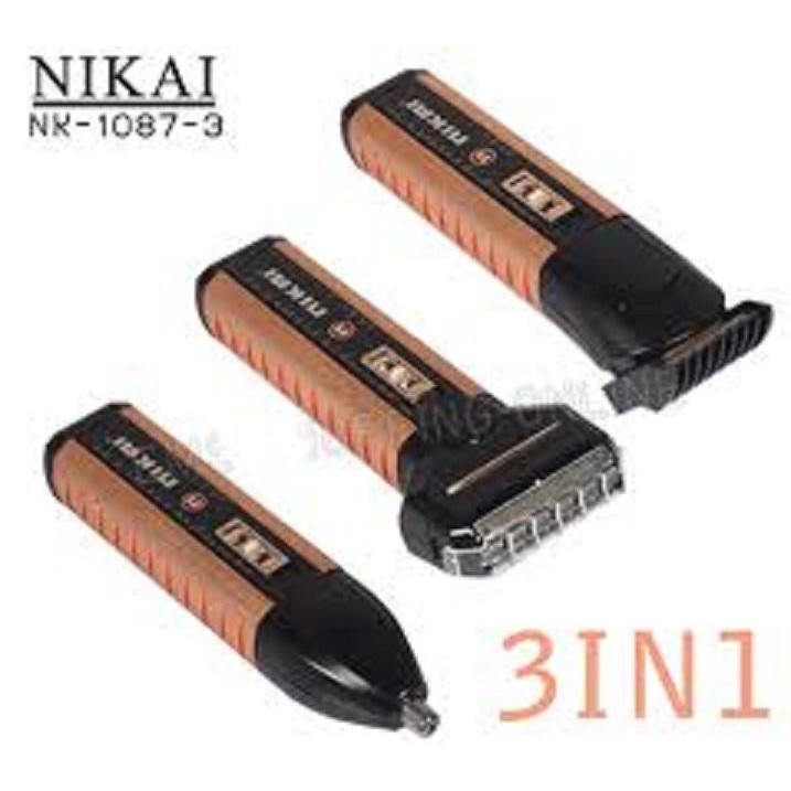 TÔNG ĐƠ CẮT TÓC, CẠO RÂU, CẮT LÔNG MŨI NIKAI NK-1087-3 - BX1540