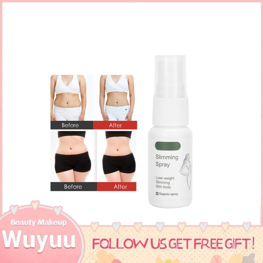 Wuyuu 20ml Body Slimming Spray Care Firming Weight Loss Nourishing Effectively Burn Fat Remove Cellulite