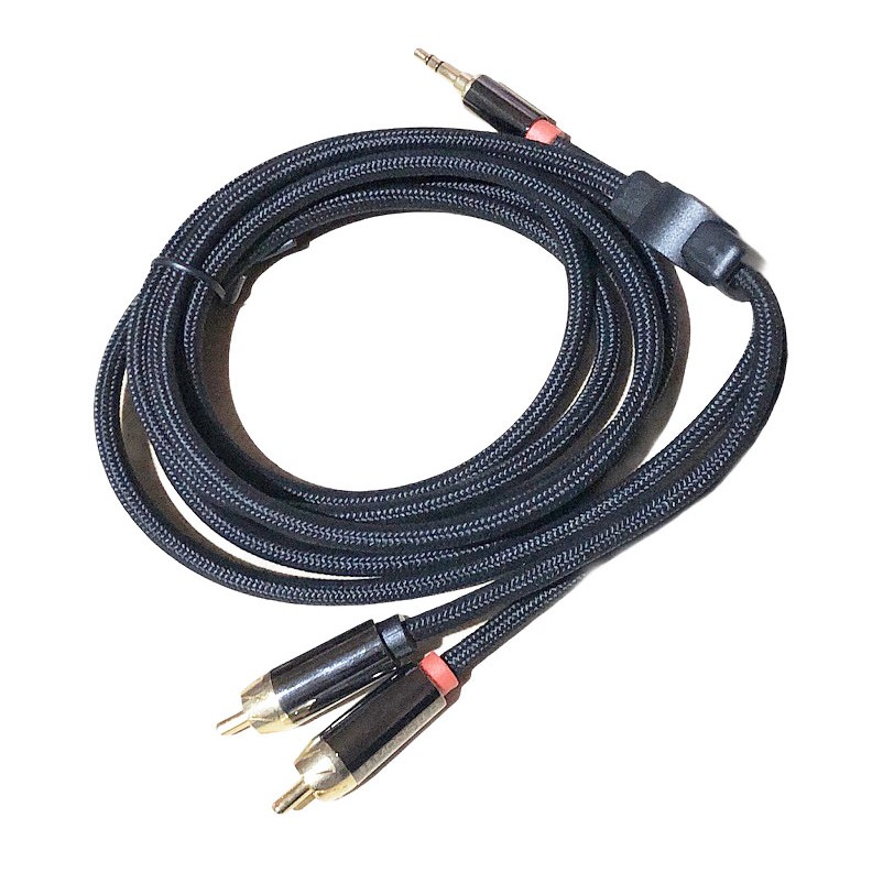 Cáp 3.5mm Ra 2 Đầu RCA Dùng Cho Điện Thoại, Laptop, Máy Tính Monster iCable 1000A - Hàng Nhập Khẩu