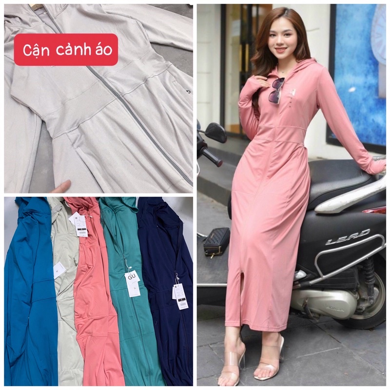 ÁO CHỐNG NẮNG NỮ 2 LỚP.XUẤT DƯ LOẠI 1 liền thân, chất vải mềm, thông khí, hút mồ hôi, giá rẻ hàng xuất xưởng, giá mua sỉ