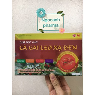 Viên giải độc gan CÀ GAI LEO XẠ ĐEN hộp 60 viên giúp hạ men gan,hết mụn nhọt mề đay
