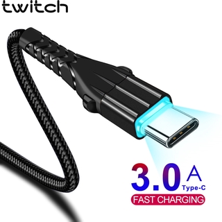 Dây cáp sạc Twitch cổng Type-C 3A dàn