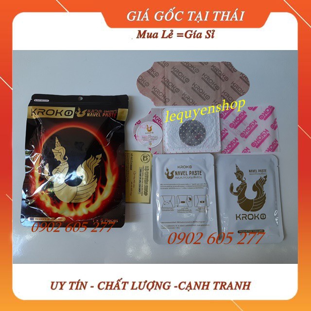 [Hiệu Qủa 100%] Combo 5 Miếng Dán Tan Mỡ KROKO Thái Lan