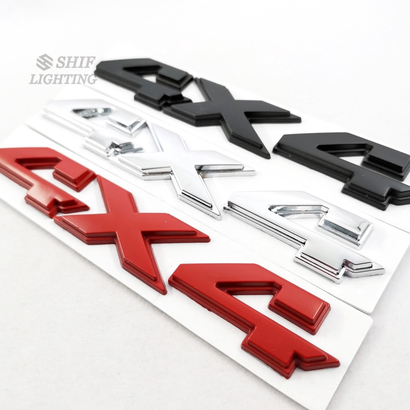 Nhãn dán trang trí xe hơi bằng kim loại hình logo 4x4 cho JEEP Ford
