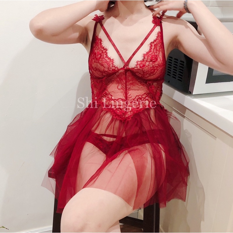 Váy ngủ ren công chúa