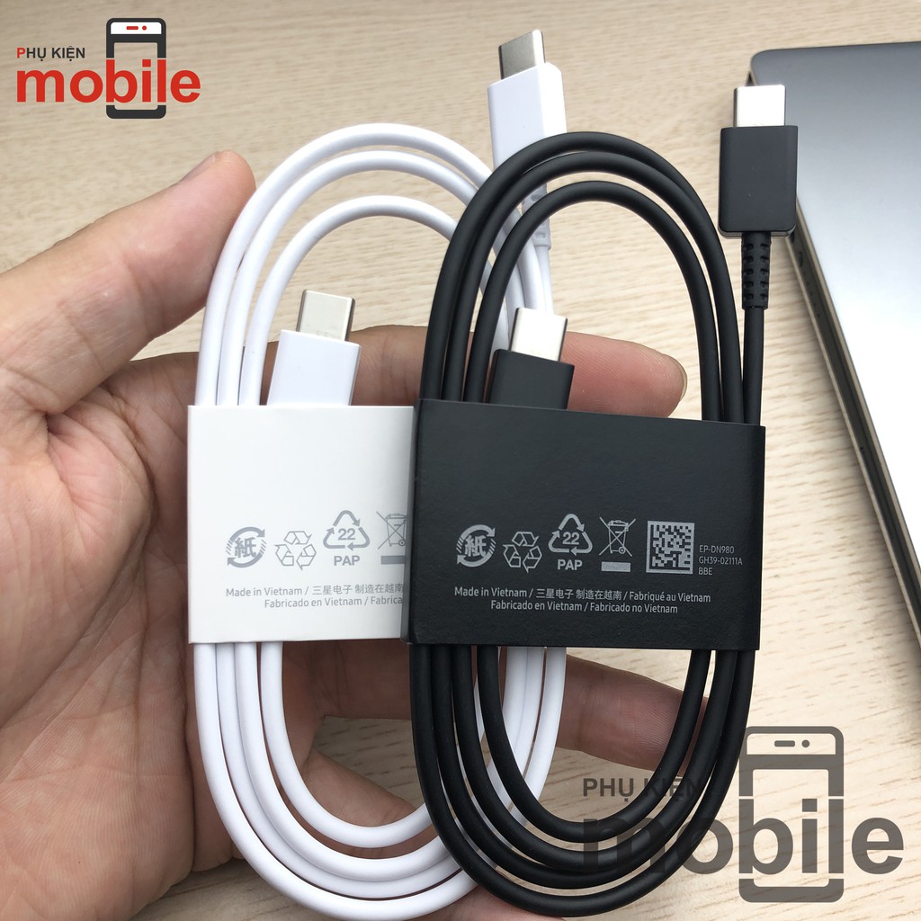 Cáp sạc siêu nhanh type C Samsung s21,s21+,s21ultra - Type C to Type C